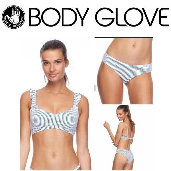 BODY GLOVE SZ SMALL 2 pice bralette top & SIMPLY FUN BIKINI SET - Picture 1 of 16